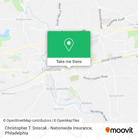 Christopher T. Sniscak - Nationwide Insurance map