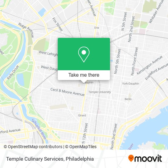 Temple Culinary Services map