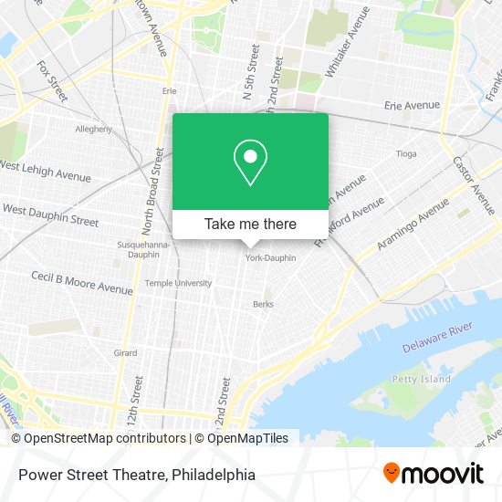 Power Street Theatre map