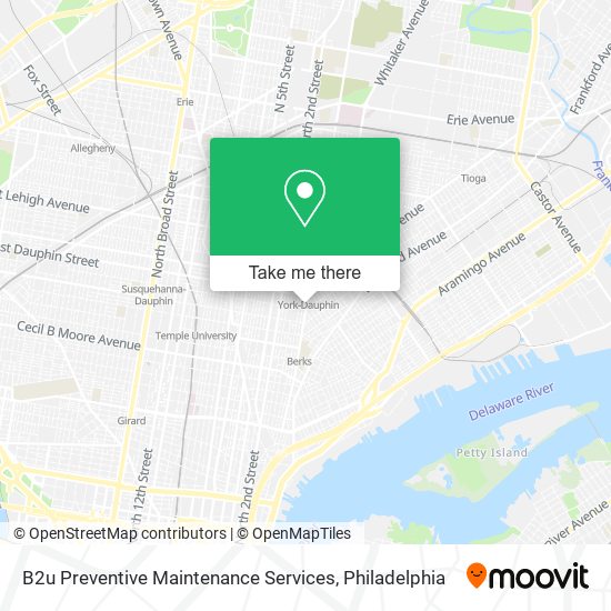 B2u Preventive Maintenance Services map