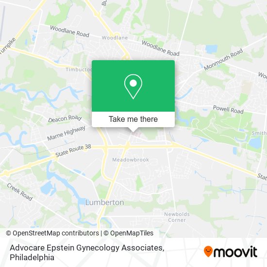 Advocare Epstein Gynecology Associates map