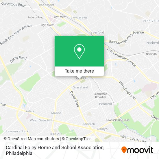 Mapa de Cardinal Foley Home and School Association