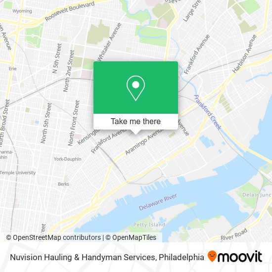 Mapa de Nuvision Hauling & Handyman Services