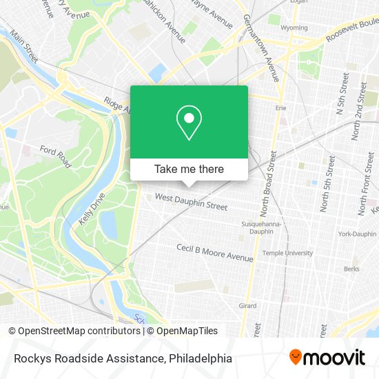 Rockys Roadside Assistance map