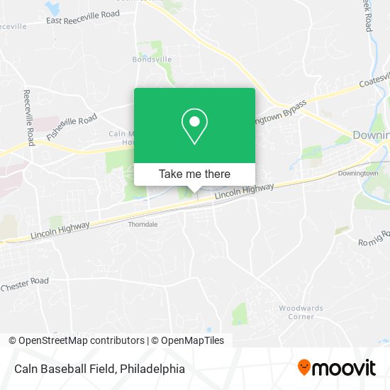 Caln Baseball Field map