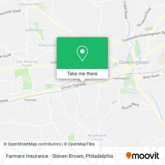 Mapa de Farmers Insurance - Steven Brown