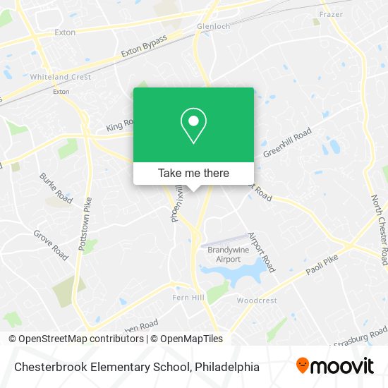 Chesterbrook Elementary School map