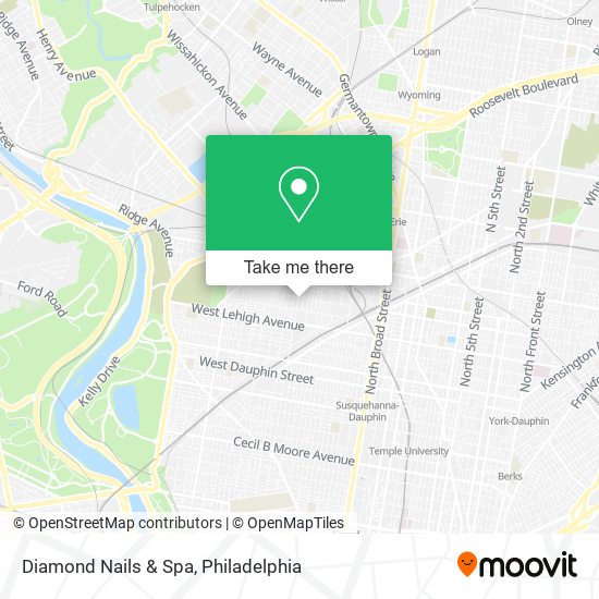 Diamond Nails & Spa map