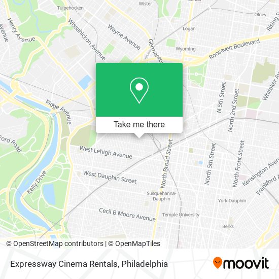 Expressway Cinema Rentals map