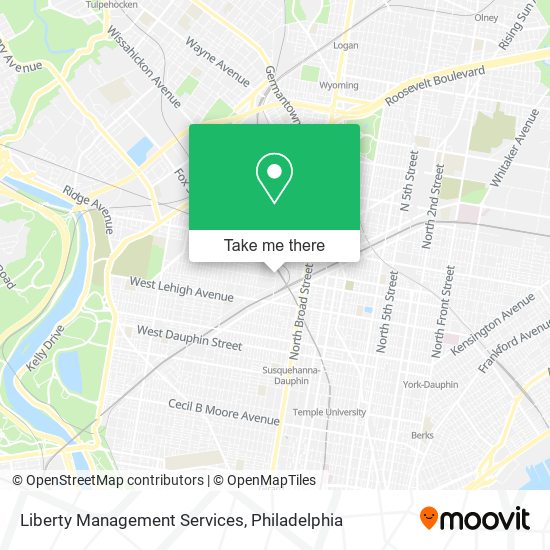 Liberty Management Services map