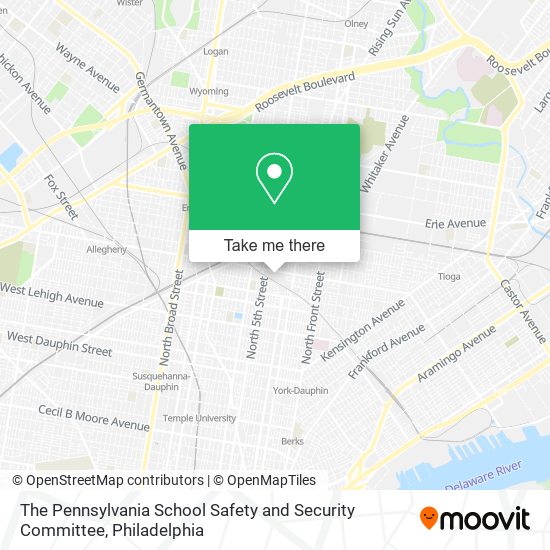 The Pennsylvania School Safety and Security Committee map