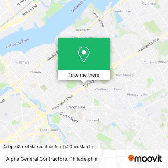 Alpha General Contractors map