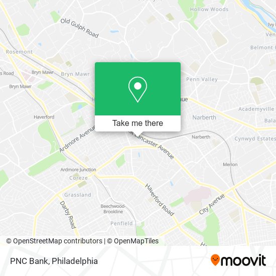 PNC Bank map