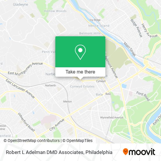 Robert L Adelman DMD Associates map