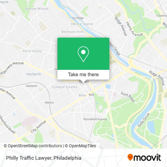 Philly Traffic Lawyer map
