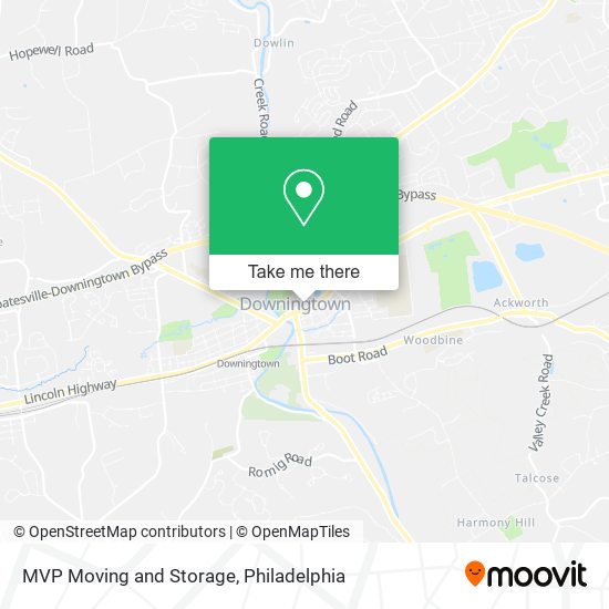 MVP Moving and Storage map
