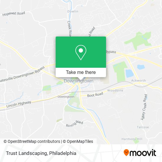 Trust Landscaping map