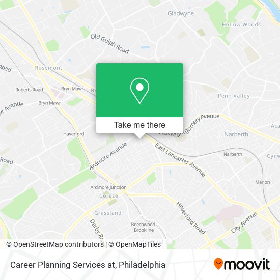 Career Planning Services at map
