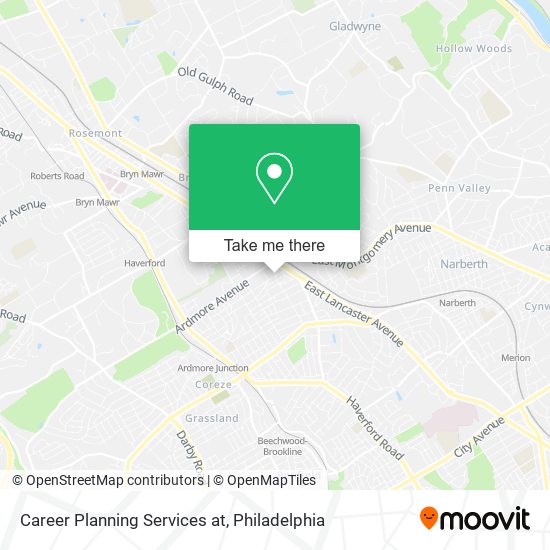 Mapa de Career Planning Services at