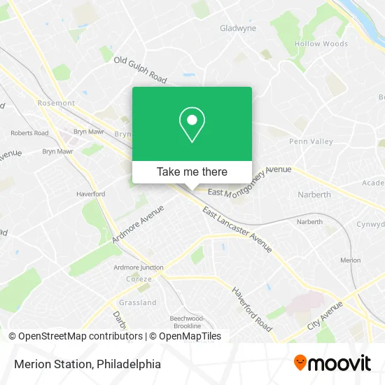 Mapa de Merion Station