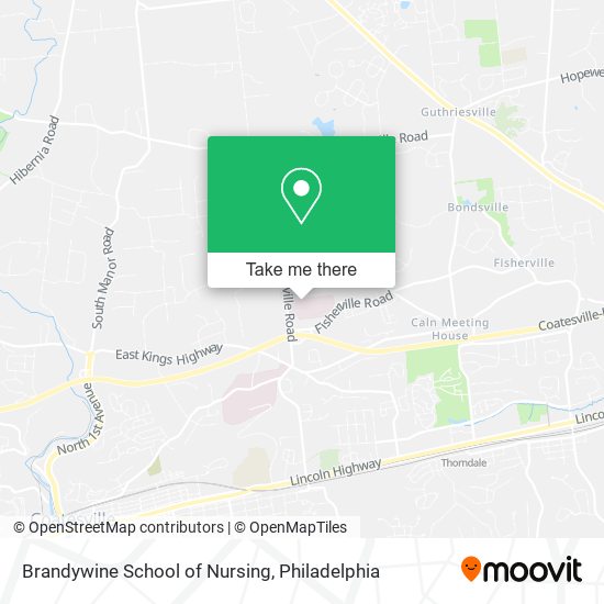 Brandywine School of Nursing map