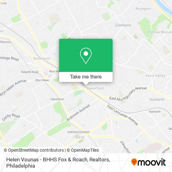 Helen Vounas - BHHS Fox & Roach, Realtors map