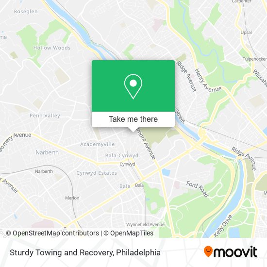 Sturdy Towing and Recovery map