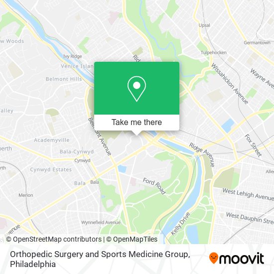 Orthopedic Surgery and Sports Medicine Group map