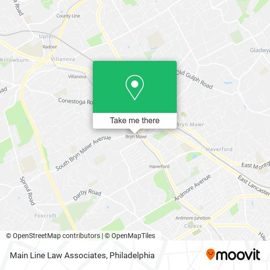 Mapa de Main Line Law Associates