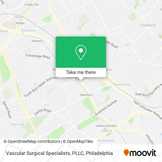 Mapa de Vascular Surgical Specialists, PLLC