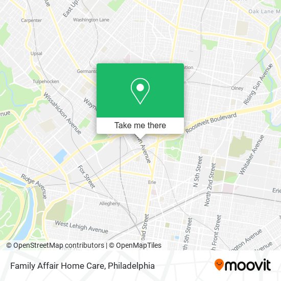 Family Affair Home Care map