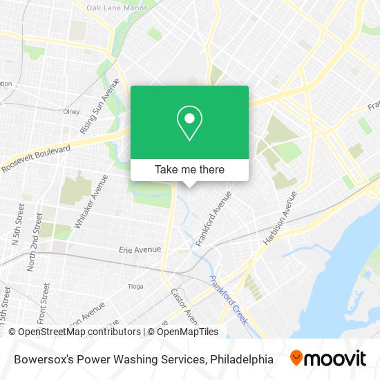 Bowersox's Power Washing Services map