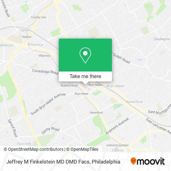 Jeffrey M Finkelstein MD DMD Facs map