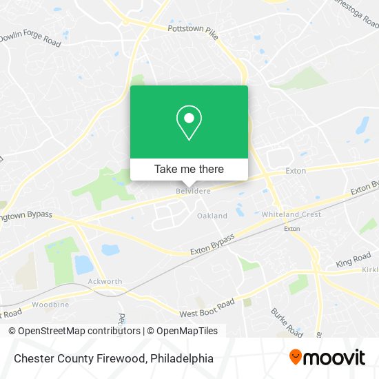 Mapa de Chester County Firewood