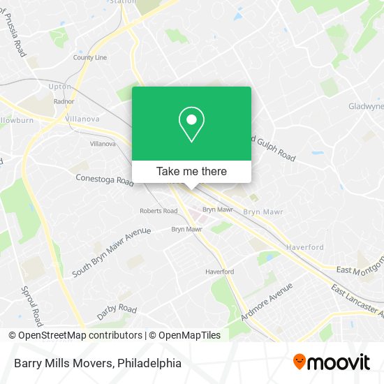 Mapa de Barry Mills Movers