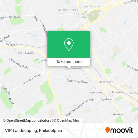 VIP Landscaping map