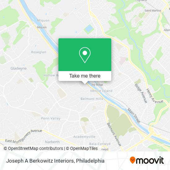 Joseph A Berkowitz Interiors map