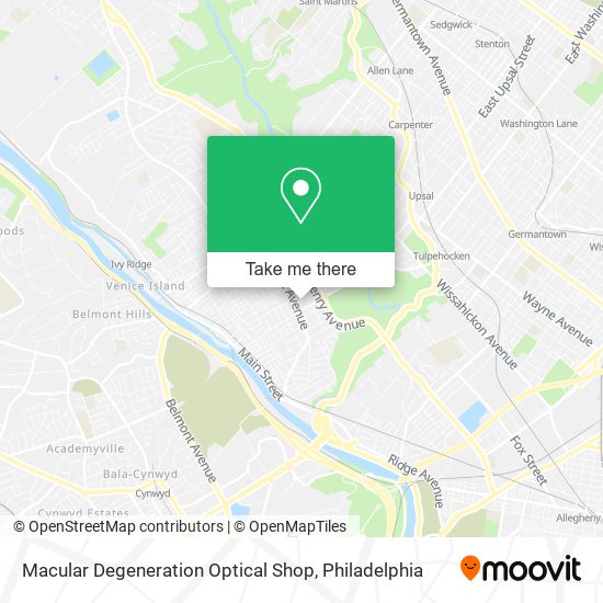 Macular Degeneration Optical Shop map