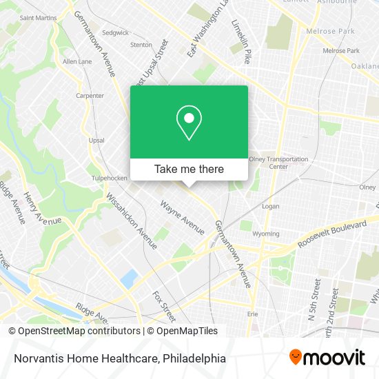 Norvantis Home Healthcare map