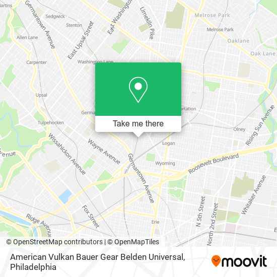 Mapa de American Vulkan Bauer Gear Belden Universal