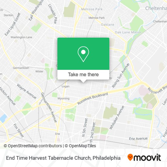 Mapa de End Time Harvest Tabernacle Church