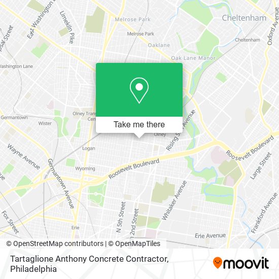Tartaglione Anthony Concrete Contractor map