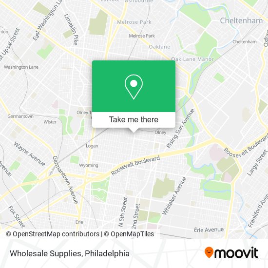 Wholesale Supplies map