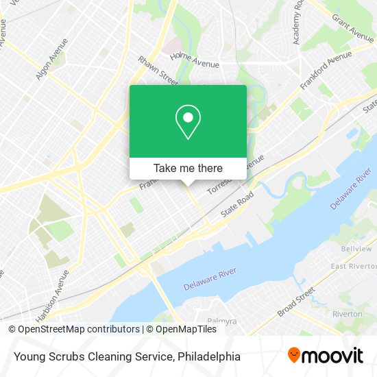 Young Scrubs Cleaning Service map
