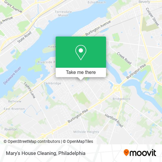 Mary's House Cleaning map