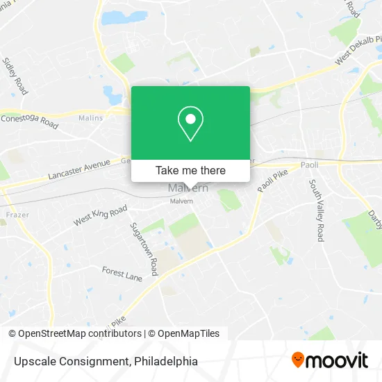 Upscale Consignment map