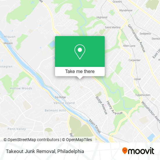 Mapa de Takeout Junk Removal