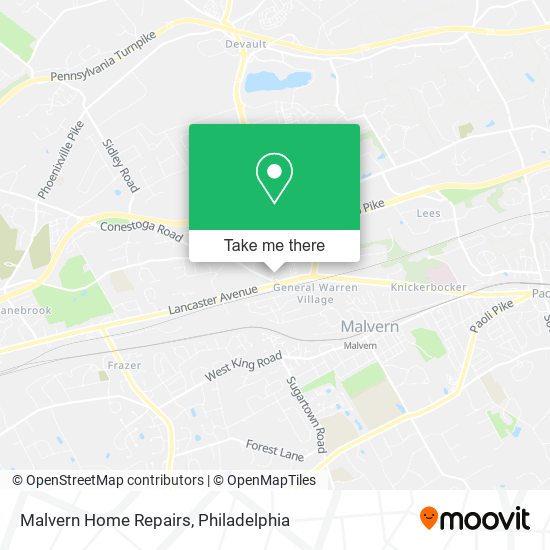 Mapa de Malvern Home Repairs