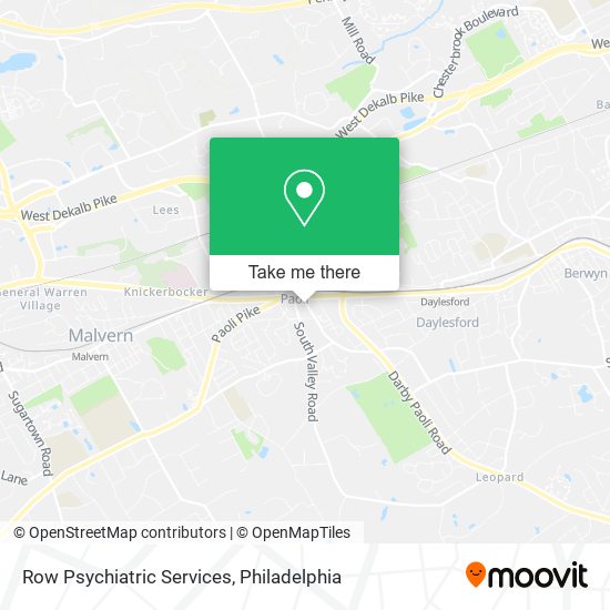 Row Psychiatric Services map