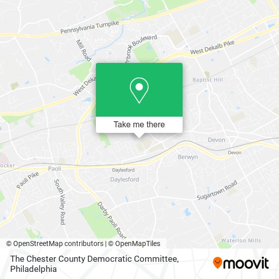 Mapa de The Chester County Democratic Committee